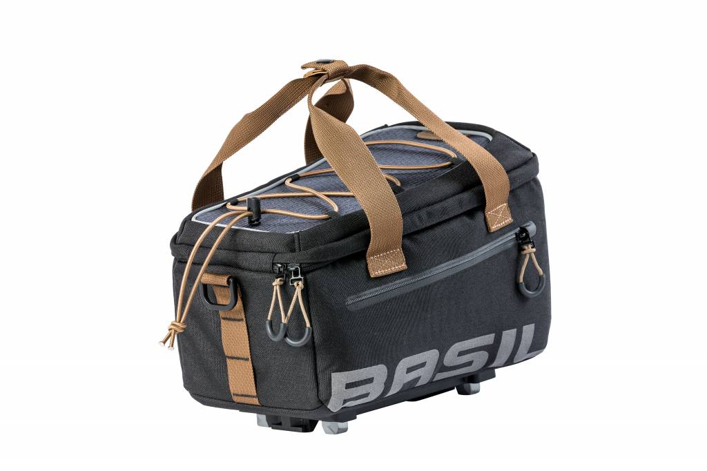 Basil Gepäckträgertasche Black Slate  Mik System