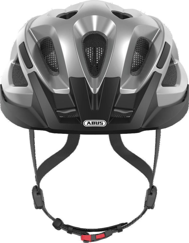 Abus Helm Aduro 2.0 glare silver Gr. M 52-58cm mit Lichtfunktion