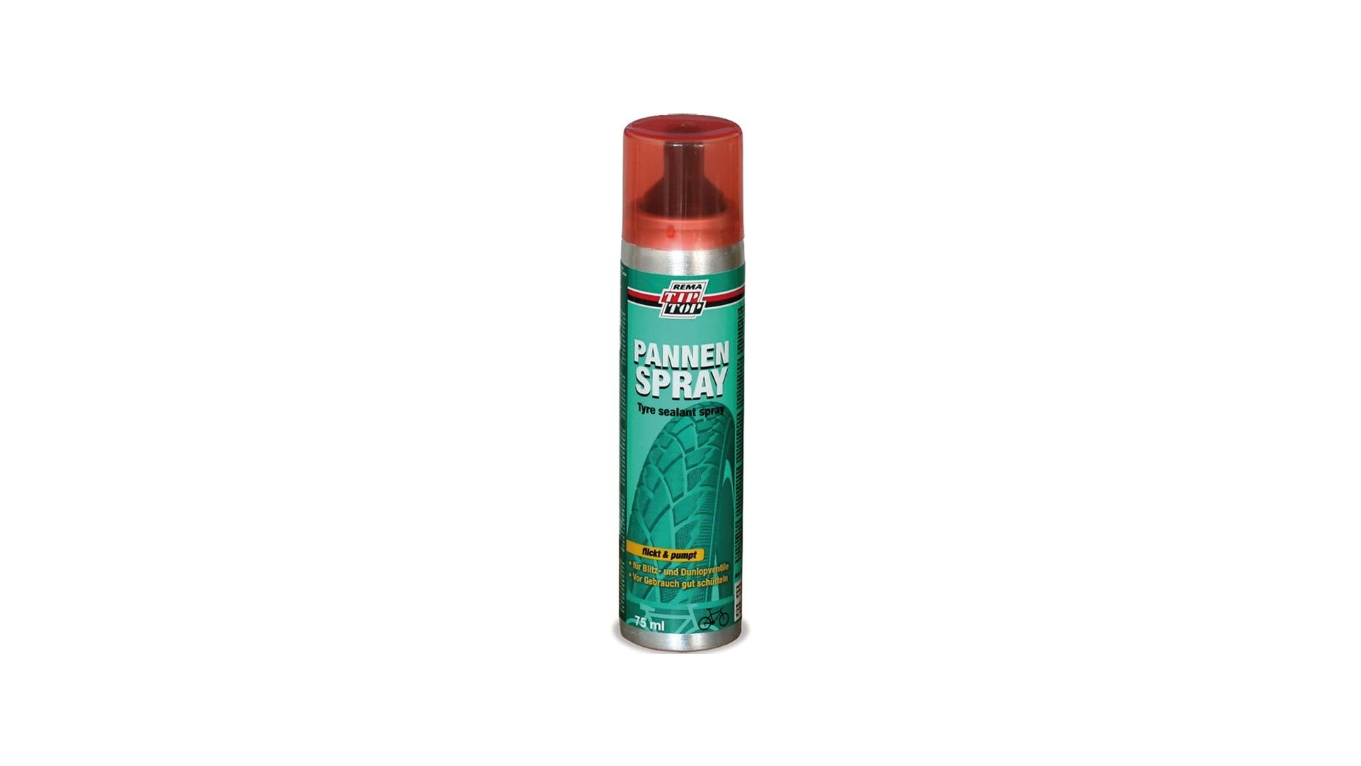 Tip Top Pannenspray
Passend für Blitzventil, für alle Reifentypen mit und ohne Schlauch