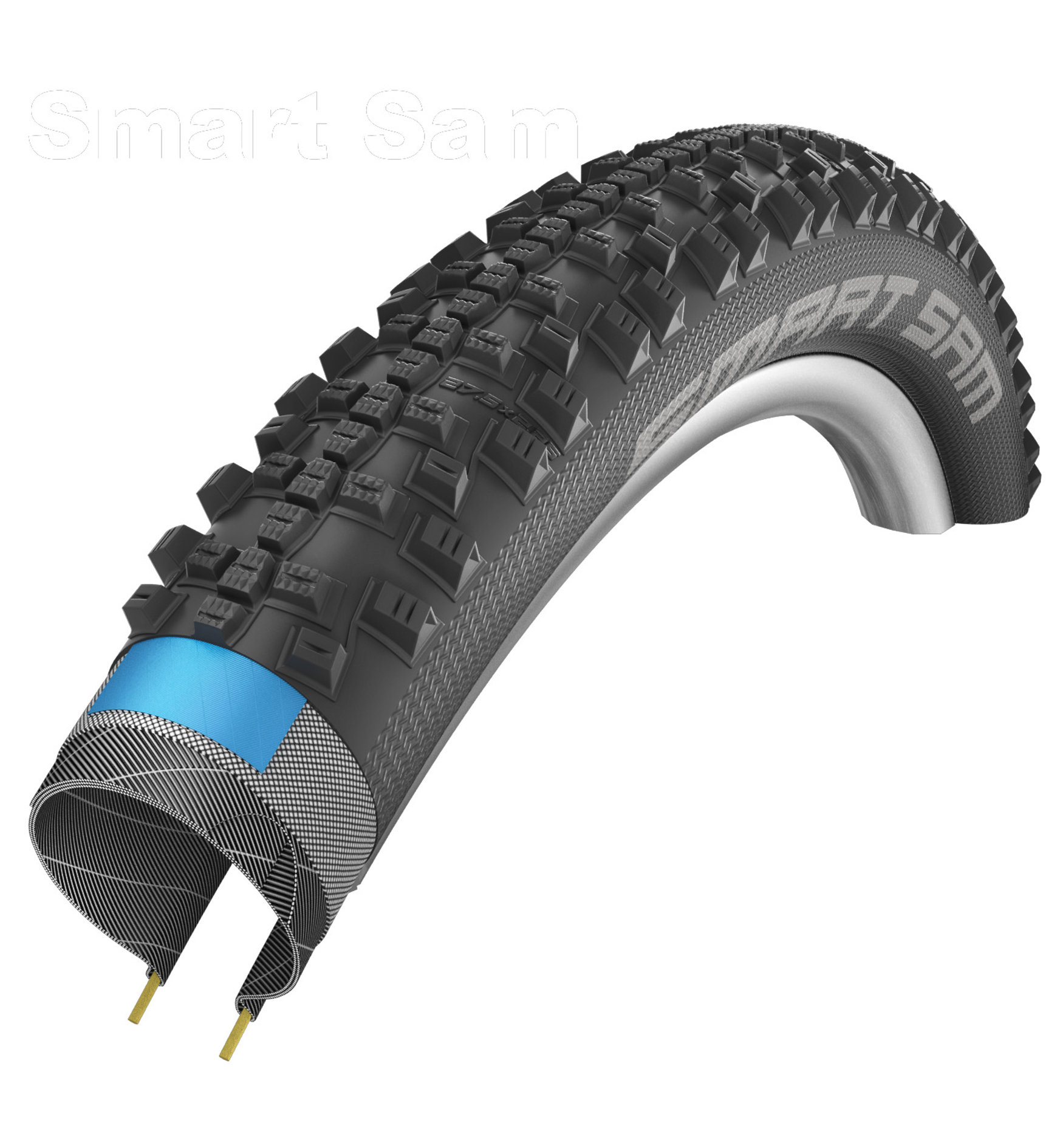 Schwalbe Reifen Smart Sam 60-584 27,5" x 2,35, Draht, schwarz